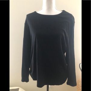 Ralph Lerann one X black pull over T long sleeve